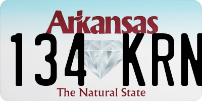AR license plate 134KRN