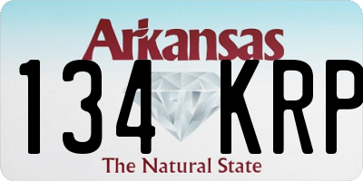 AR license plate 134KRP