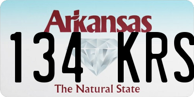 AR license plate 134KRS