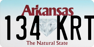 AR license plate 134KRT