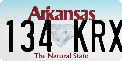 AR license plate 134KRX
