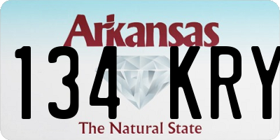 AR license plate 134KRY