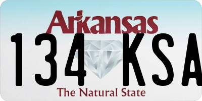 AR license plate 134KSA