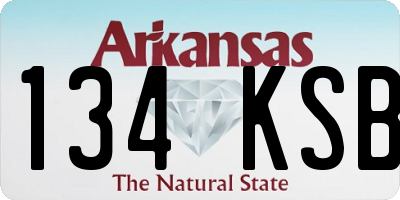 AR license plate 134KSB