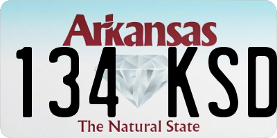 AR license plate 134KSD