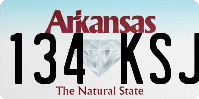 AR license plate 134KSJ