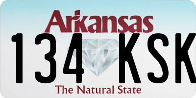 AR license plate 134KSK