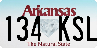 AR license plate 134KSL