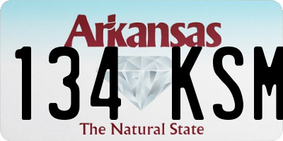 AR license plate 134KSM