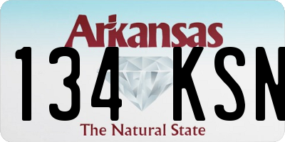 AR license plate 134KSN