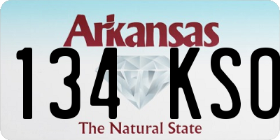 AR license plate 134KSO