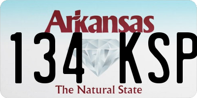 AR license plate 134KSP