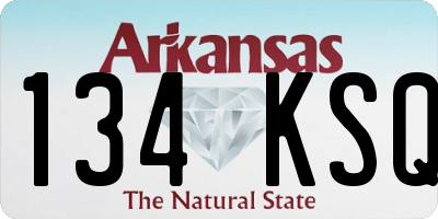AR license plate 134KSQ
