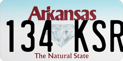 AR license plate 134KSR