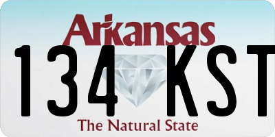 AR license plate 134KST