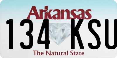 AR license plate 134KSU