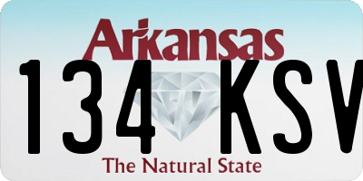 AR license plate 134KSV