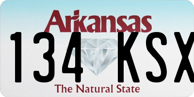 AR license plate 134KSX