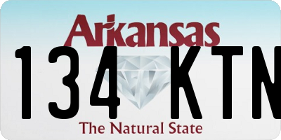 AR license plate 134KTN