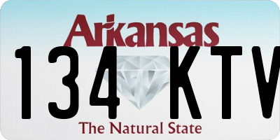 AR license plate 134KTV