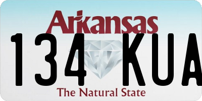AR license plate 134KUA