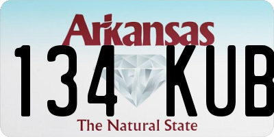 AR license plate 134KUB