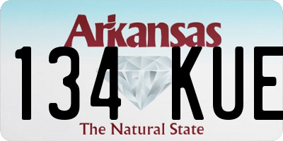 AR license plate 134KUE