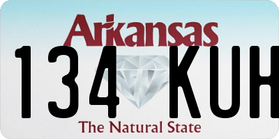 AR license plate 134KUH