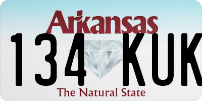 AR license plate 134KUK