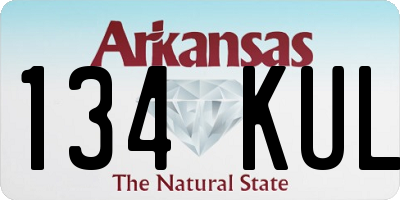 AR license plate 134KUL