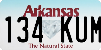 AR license plate 134KUM