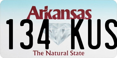 AR license plate 134KUS