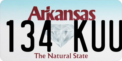 AR license plate 134KUU