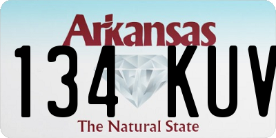 AR license plate 134KUV