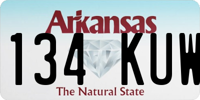 AR license plate 134KUW
