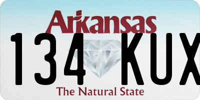 AR license plate 134KUX
