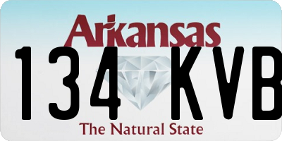 AR license plate 134KVB