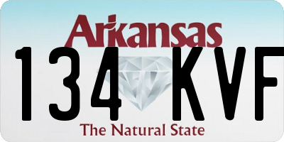 AR license plate 134KVF