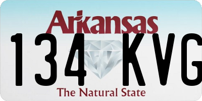 AR license plate 134KVG