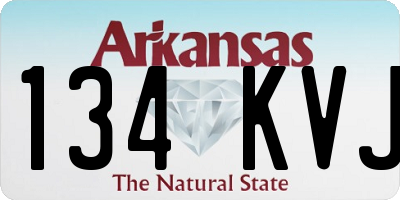 AR license plate 134KVJ