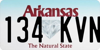 AR license plate 134KVN