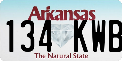 AR license plate 134KWB