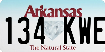 AR license plate 134KWE