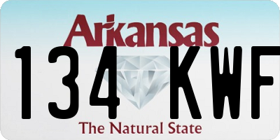 AR license plate 134KWF