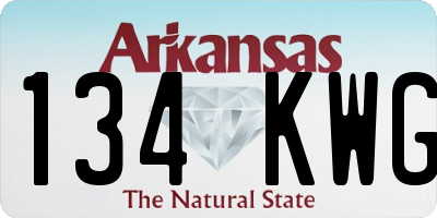 AR license plate 134KWG