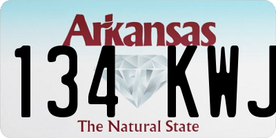 AR license plate 134KWJ