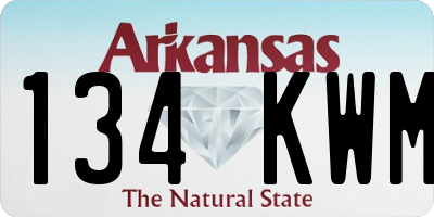 AR license plate 134KWM