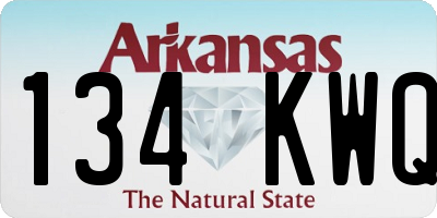 AR license plate 134KWQ