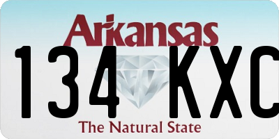 AR license plate 134KXC