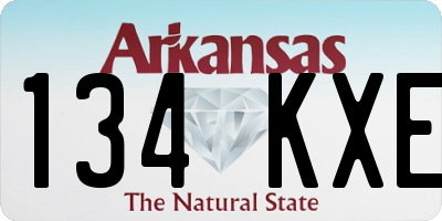 AR license plate 134KXE
